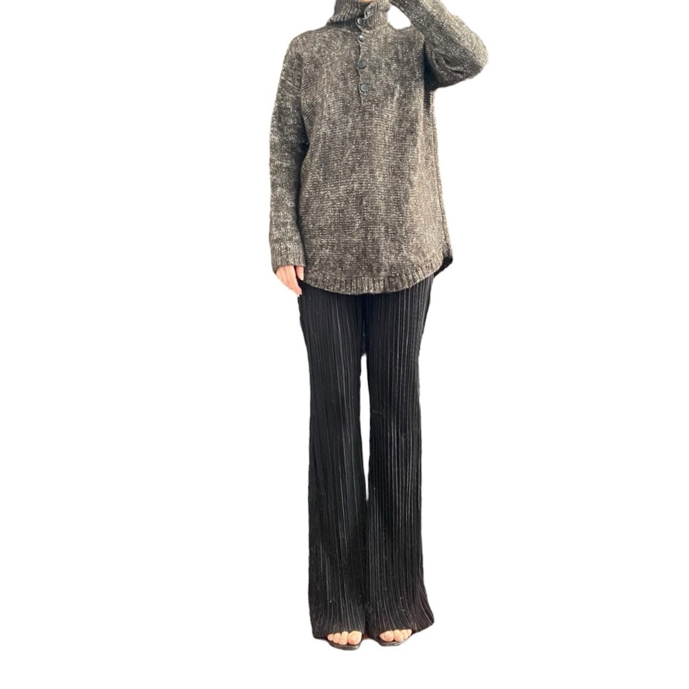 J. CREW Wool Blend Funnel Neck Brown Sweater Size US S